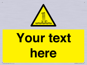 Custom warning artificial waterfall